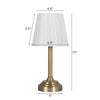 Better Homes & Gardens 13" White Shade Rechargeable Portable Lamp
