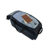 Wrangler 30-inch Large Checked Multi-Pocket Upright Rolling Duffel Bag for Travel, Blue Pond