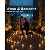 Homemory 24Pack Flickering Flameless Votive Candles, Battery Operated LED Tealight for Wedding, Outdoor, Table, Festival (Warm White,Battery Included)