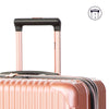 iFLY Elite 2-Piece Expandable Hardside Spinner Luggage Set, with TSA Lock, 20" Carry-on and 28" Checked Luggage, Rose Gold