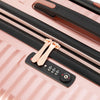 iFLY Elite 2-Piece Expandable Hardside Spinner Luggage Set, with TSA Lock, 20" Carry-on and 28" Checked Luggage, Rose Gold
