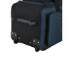 Wrangler 30-inch Large Checked Multi-Pocket Upright Rolling Duffel Bag for Travel, Blue Pond