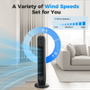Tower Fan, 31" Oscillating Standing Fan for Home, Patbrela Floor Fan with 360° Dual Knob Control, 3 Speed, Timer Bladeless Fan for Bedroom Office