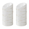 Better Homes & Gardens 2PK Flameless LED Pillar White Candles, 3"Dia. x 6"H, 0.34 lb Weight each