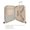 iFLY Rise 24" Hard Side Medium Checked Expandable Spinner Luggage, Sand