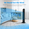 Tower Fan, 31" Oscillating Standing Fan for Home, Patbrela Floor Fan with 360° Dual Knob Control, 3 Speed, Timer Bladeless Fan for Bedroom Office