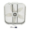 Lasko 20" Classic Box Fan with Weather-Resistant Motor, Portable Cooling Floor or Window Fan, 3 Speeds, White, B20200