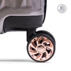 iFLY Elite 2-Piece Expandable Hardside Spinner Luggage Set, with TSA Lock, 20" Carry-on and 28" Checked Luggage, Rose Gold