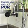 PUR PLUS Faucet Mount Water Filtration System, Horizontal, Black/Chrome, PFM200B
