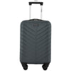 Wrangler 20-inch Carry-on Rolling Hard Side Spinner Luggage, Gray