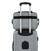 Wrangler 2-Piece Expandable Rolling Spinner Carry-on Set with Patented 4-in-1 Cup Holder, Ultimate Gray