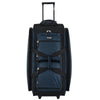 Wrangler 30-inch Large Checked Multi-Pocket Upright Rolling Duffel Bag for Travel, Blue Pond