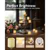 Homemory 24Pack Flickering Flameless Votive Candles, Battery Operated LED Tealight for Wedding, Outdoor, Table, Festival (Warm White,Battery Included)