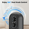 Tower Fan, 31" Oscillating Standing Fan for Home, Patbrela Floor Fan with 360° Dual Knob Control, 3 Speed, Timer Bladeless Fan for Bedroom Office