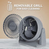 Holmes Blizzard 3-Speed Air Circulator Fan, 90° Adjustable Tilt, Removable Grill, Gray