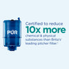 PUR PLUS Faucet Mount Water Filtration System, Horizontal, Black/Chrome, PFM200B